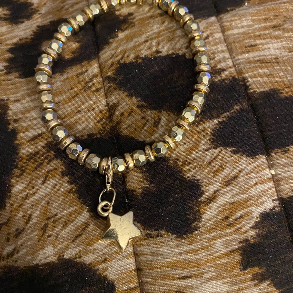 Handcrafted bracelet with a star charm